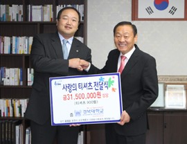 °æº¹´ëÇб³, Çູ³ª´® ¹°Ç°Àü´Þ½Ä